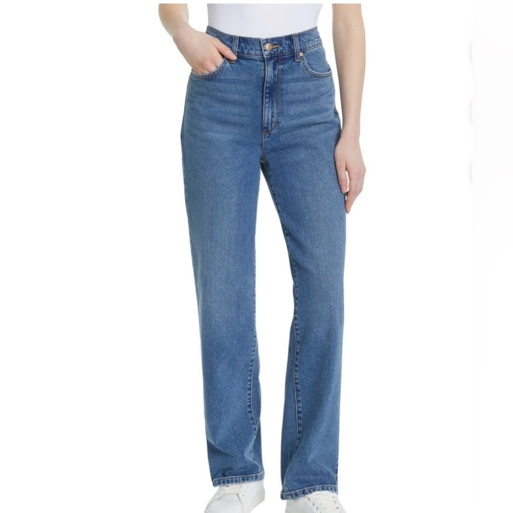Classic High-Rise Straight Leg Women's Jeans - Blue